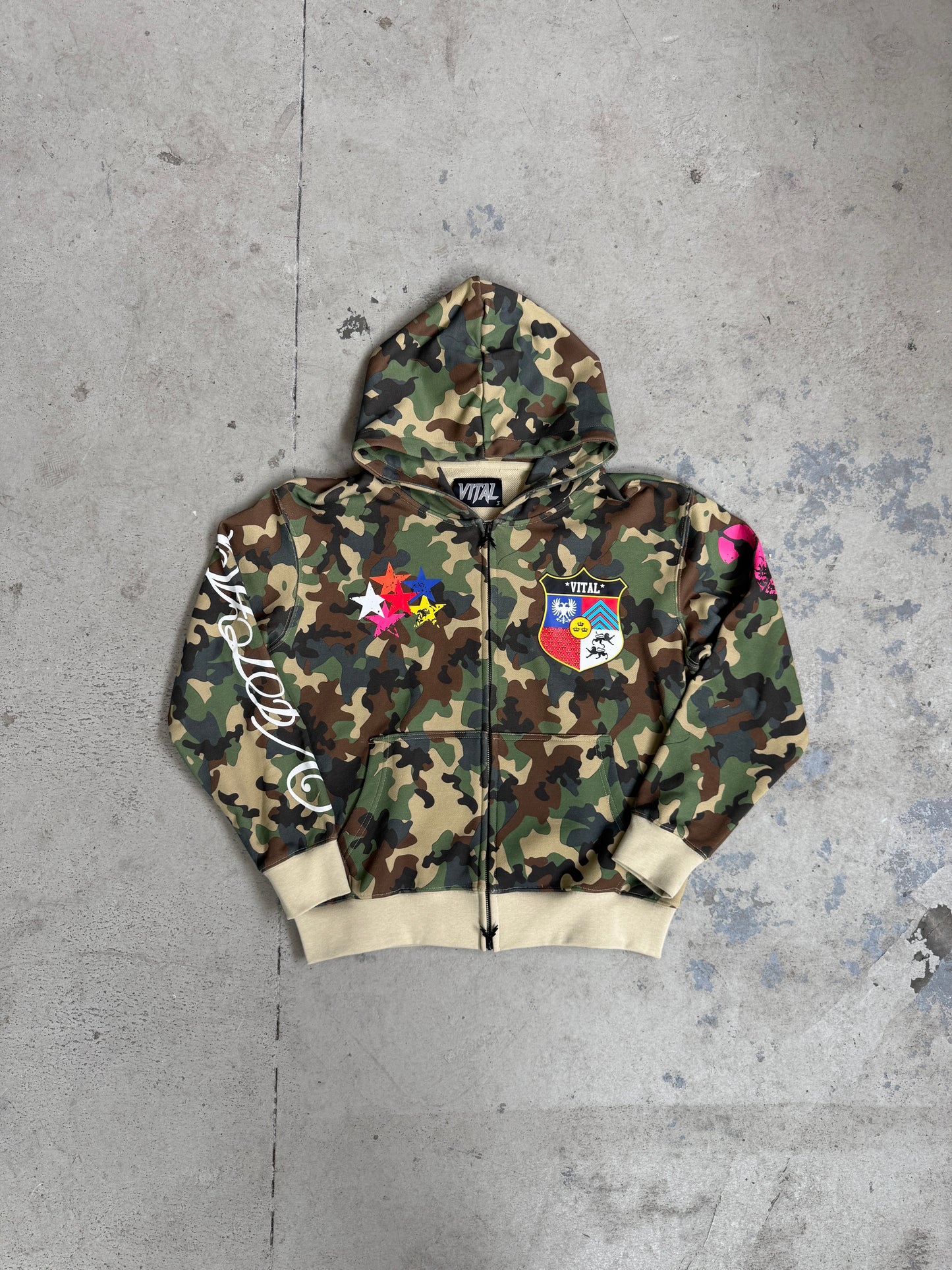 Vital Camo Zip Up