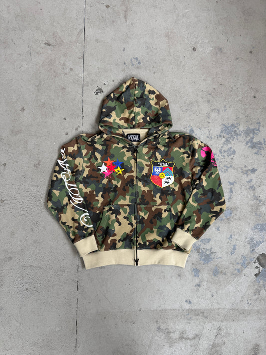 Vital Camo Zip Up