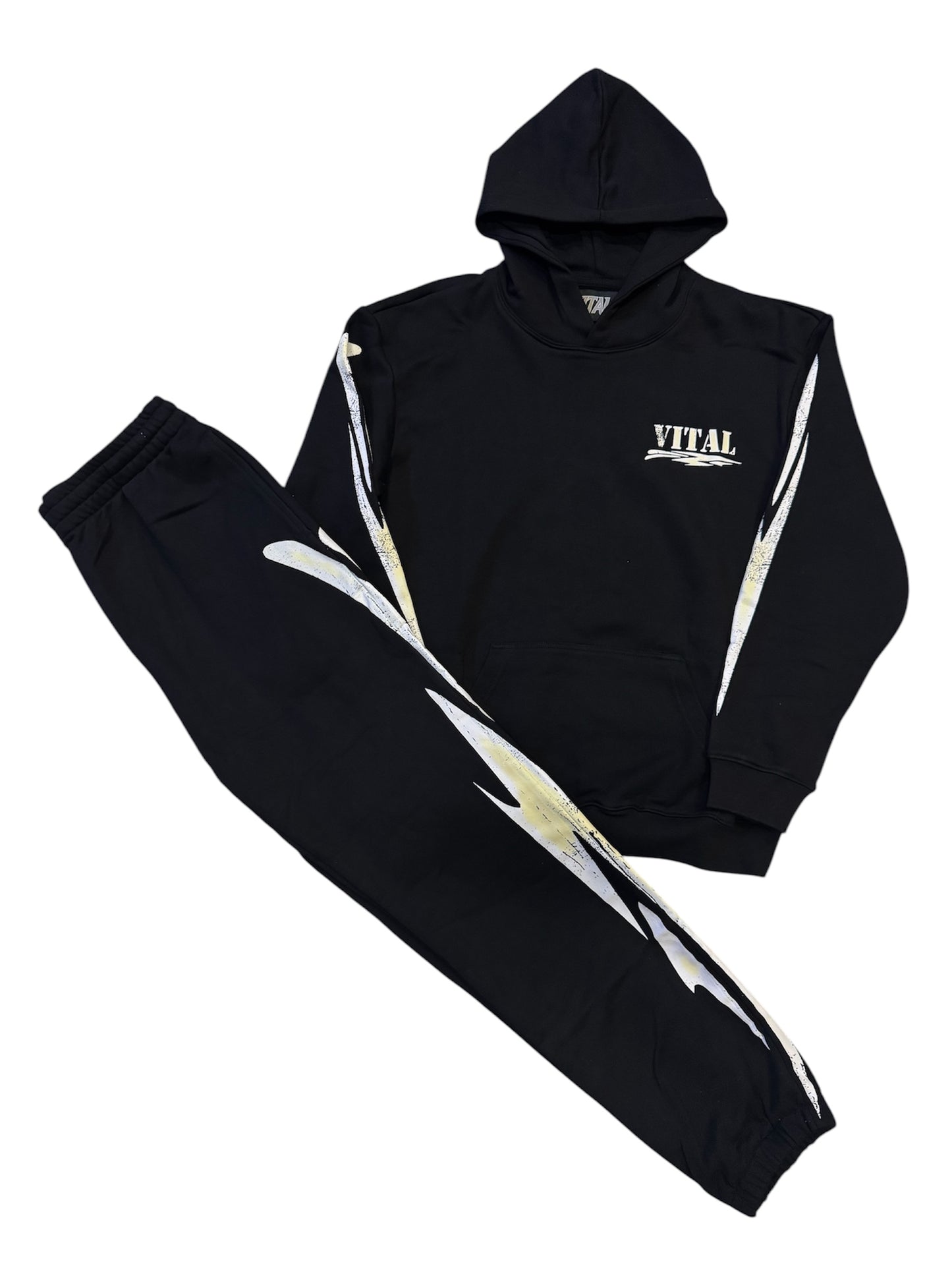 Vital “Thunderbolt” Black/White Sweatsuit