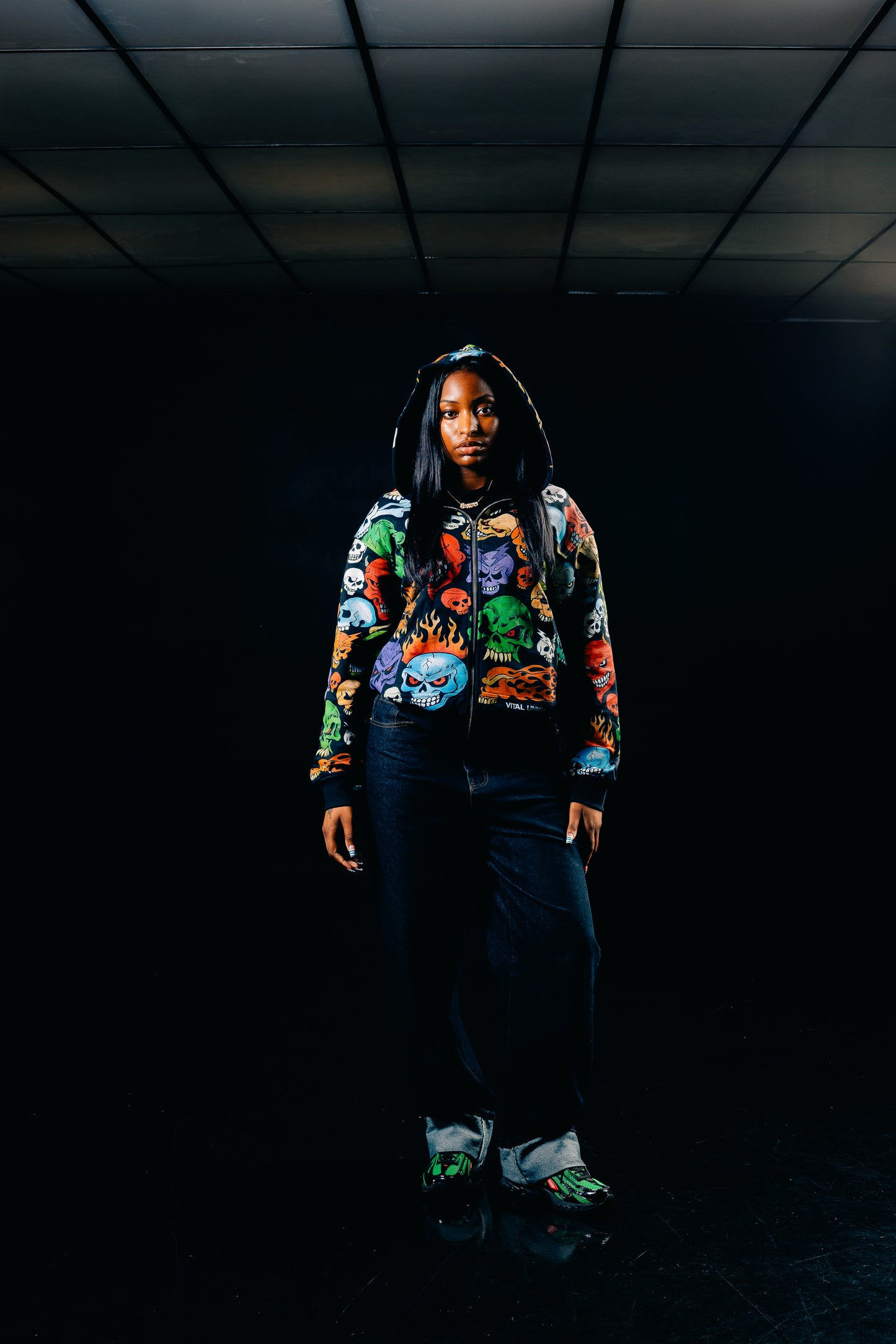 Vital “Skull Army” Zip-Up